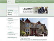 Tablet Screenshot of norfolkguesthouse.co.uk